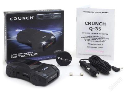Лот: 5191540. Фото: 1. crunch q35 str Радар-детектор... Видеорегистраторы,  радар-детекторы, системы парковки