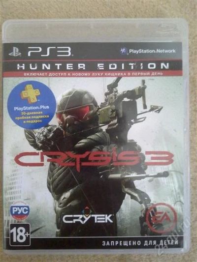 Лот: 2559481. Фото: 1. PS3 - CRYSIS 3 HUNTER EDITION. Игры для консолей
