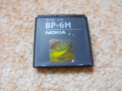 Лот: 1491286. Фото: 1. Аккумулятор NOKIA BP-6M. Аккумуляторы