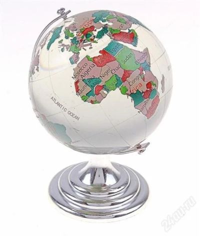 Лот: 2432907. Фото: 1. глобус цветной, шар литое стекло. Сувенирные мелочи