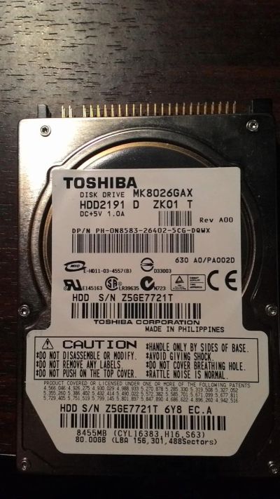Лот: 7091807. Фото: 1. Жесткий диск для ноутбука Toshiba... Жёсткие диски (HDD)