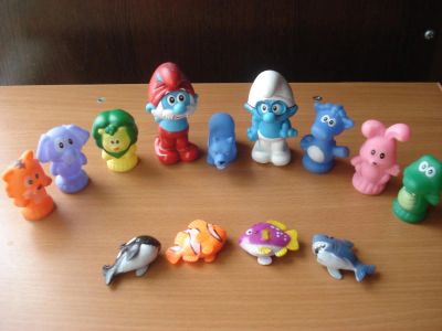 Лот: 9887040. Фото: 1. маленькие резиновые игрушки. Развивающие