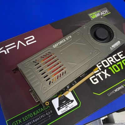 Лот: 17064538. Фото: 1. Видеокарта KFA2 Katana 1070 8Gb... Видеокарты