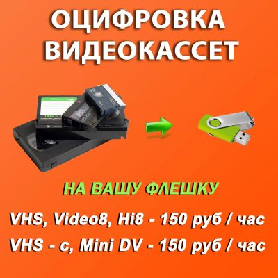 Лот: 18742407. Фото: 1. Оцифровка видеокассет (профессионально... Фото и видеосъемка