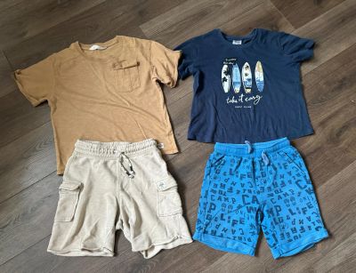 Лот: 23643938. Фото: 1. Футболки шорты на 5-6 лет H&M. Брюки, шорты, джинсы