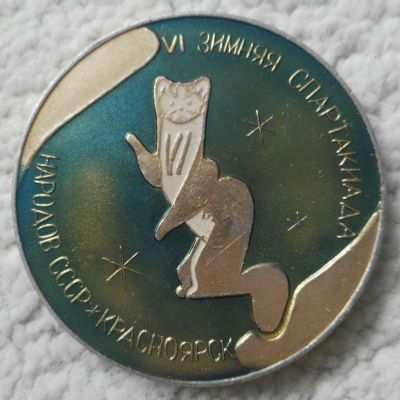 Лот: 24283704. Фото: 1. Памятная медаль "VI зимняя спартакиада... Памятные медали