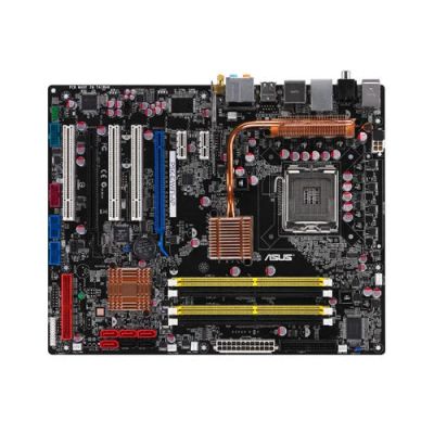 Лот: 4826249. Фото: 1. Материнка Asus P5K-E WiFi +Проц... Материнские платы