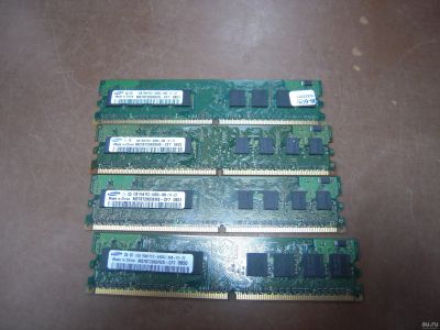 Лот: 13771656. Фото: 1. ОЗУ DDR2 4GB (Samsung 4x 1gb... Оперативная память