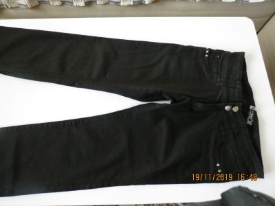 Лот: 15043304. Фото: 1. джинсы женские черные в отличном... Джинсы