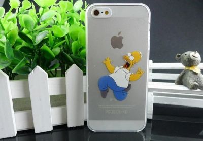 Лот: 5390796. Фото: 1. Прозрачный чехол накладка Simpsons... Чехлы, бамперы