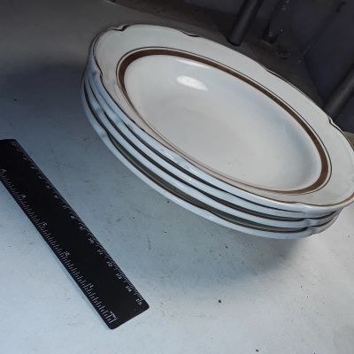 Лот: 19981137. Фото: 1. четыре глубокие тарелки ЗиК фарфор... Предметы интерьера и быта