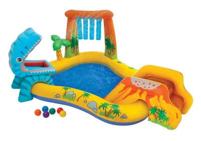 Лот: 22363893. Фото: 1. Игровой центр Intex Динозавр 249х191х109... Другое (водный спорт)