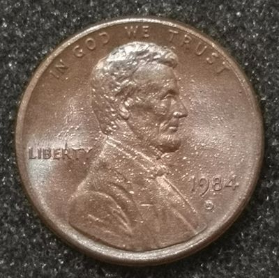 Лот: 23525394. Фото: 1. 1 цент 1984 года. США ("D" - Денвер... Америка