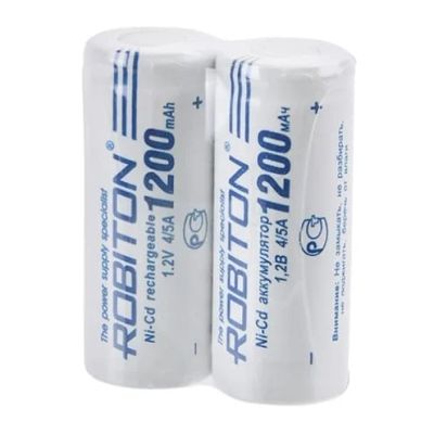 Лот: 15546516. Фото: 1. АКБ Ni-Cd 4/5A 1200mAh Robiton... Батарейки, аккумуляторы, элементы питания