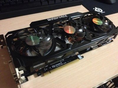 Лот: 9017477. Фото: 1. Видеокарта Gigabyte GeForce GTX... Видеокарты
