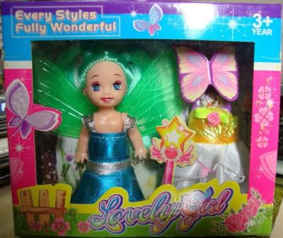 Лот: 2288633. Фото: 1. Кукла Lovely Girl с крылышками... Куклы и аксессуары