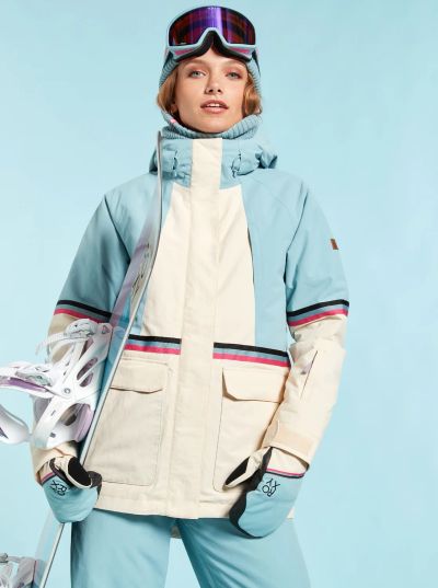 Лот: 18372811. Фото: 1. Сноубордическая куртка Ж ROXY... Зимняя спортивная одежда