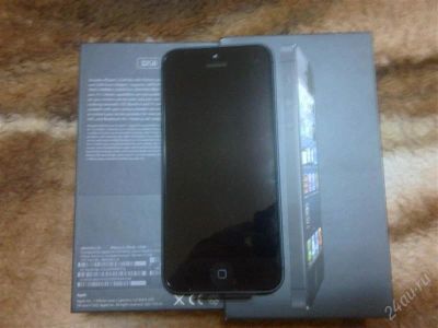 Лот: 2307160. Фото: 1. iPhone 5 Black 32 GB. Смартфоны