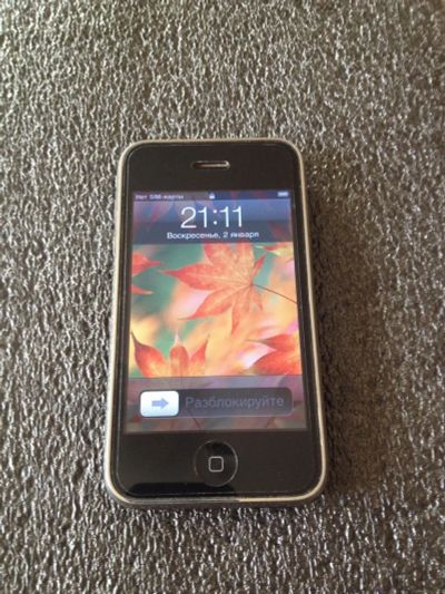 Лот: 10521046. Фото: 1. Айфон 3G (Iphone 3g 8Gb MB702LL... Смартфоны