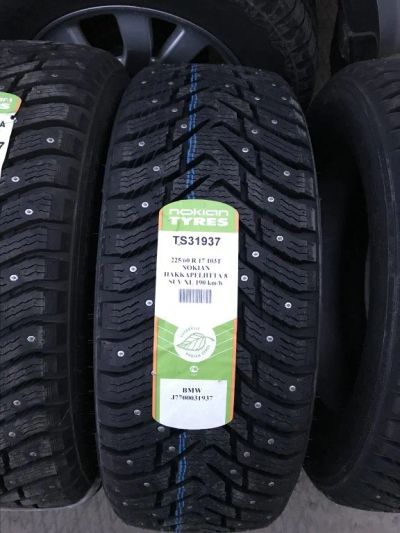 Лот: 10527925. Фото: 1. Nokian Hakkapeliitta 8 225/60... Шины