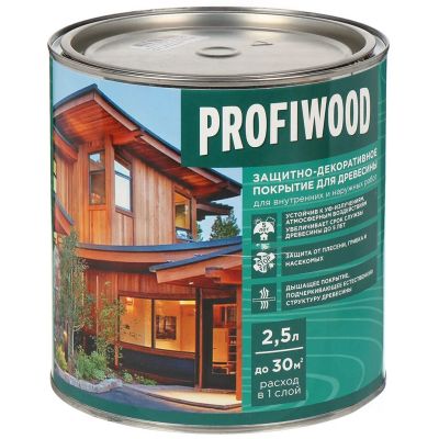 Лот: 24079645. Фото: 1. Пропитка Profiwood, для дерева... Краски, лаки, растворитель