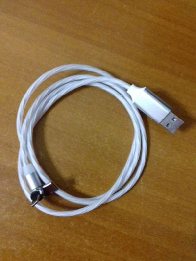 Лот: 15660371. Фото: 1. Провод USB светится магнитный... Дата-кабели, переходники