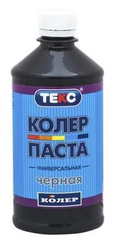 Лот: 11758097. Фото: 1. Колер ТЕКС черный 0,5л Просрочка. Краски, лаки, растворитель