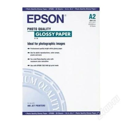 Лот: 2591758. Фото: 1. EPSON photo quality glossy paper... Бумага