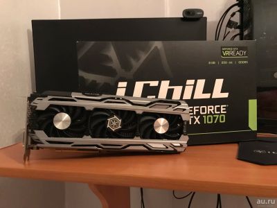 Лот: 13011239. Фото: 1. Видеокарта GTX1070 IChill X3 б... Видеокарты