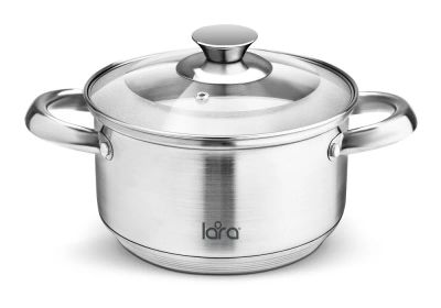 Лот: 15430634. Фото: 1. Кастрюля LARA LR02-772 (нерж... Кастрюли