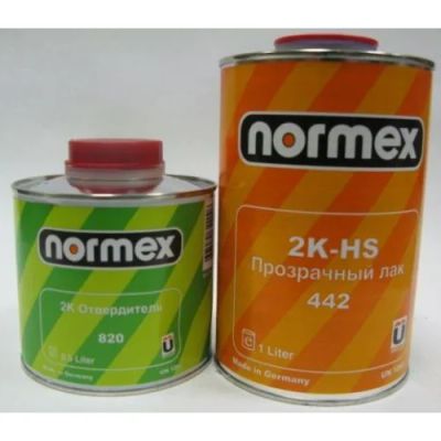 Лот: 12051429. Фото: 1. Прозрачный лак Normex 2K-HS 1... Всё для покраски