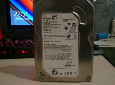 Лот: 8114217. Фото: 1. Жесткий диск Seagate 500 Gb. Жёсткие диски (HDD)