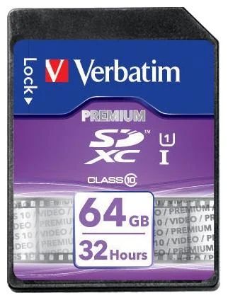 Лот: 4553662. Фото: 1. Карта памяти SDXC 64Gb Verbatim... Карты памяти