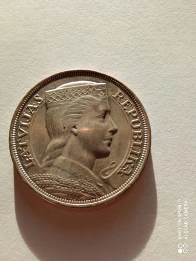 Лот: 24780112. Фото: 1. Продам монету 5 лат 1929. Европа