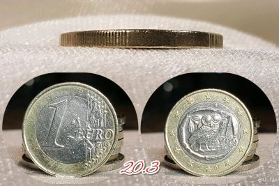 Лот: 12997235. Фото: 1. 1 евро. Греция 2006г. (Сова.). Европа