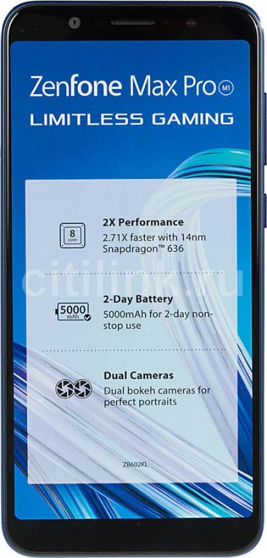 Лот: 14289678. Фото: 1. ASUS ZenFone Max Pro M1 ZB602KL... Смартфоны