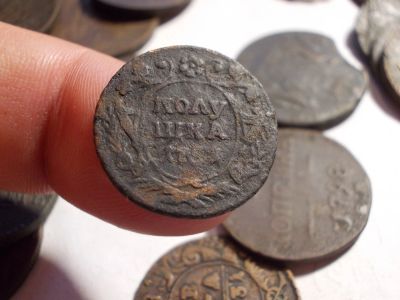 Лот: 16675085. Фото: 1. Очень редкая Полушка-1751 года... Россия до 1917 года
