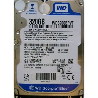 Лот: 8099861. Фото: 1. 320Gb жесткий диск для ноутбука... Жёсткие диски (HDD)
