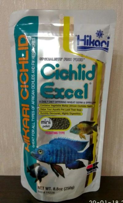 Лот: 10964925. Фото: 1. Корм для цихлид Hikari Cichlid... Корма