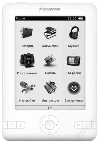Лот: 2578292. Фото: 1. книга электронная e-ink digma... Электронные книги