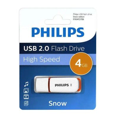 Лот: 25721917. Фото: 1. Флешка USB 4 ГБ Philips SNOW 2... USB-флеш карты