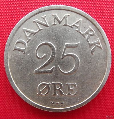 Лот: 2577137. Фото: 1. (№2181-2/LS) 25 эре 1953 (Дания... Европа