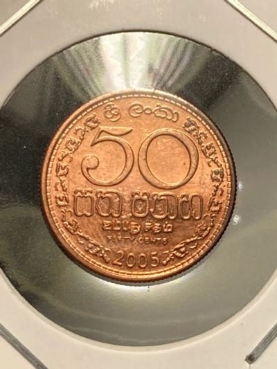 Лот: 19518827. Фото: 1. Шри-Ланка 50 центов, 2005. Азия
