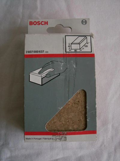 Лот: 7322591. Фото: 1. BOSCH шлифколодка пробковая. Расходные материалы, сменные насадки