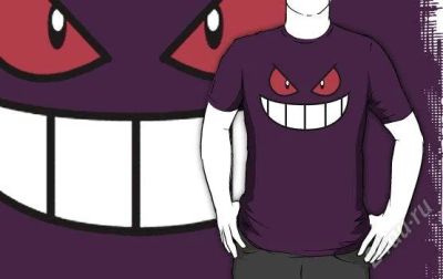 Лот: 2177431. Фото: 1. Футболка Gengar Face (США RedBubble... Футболки, поло