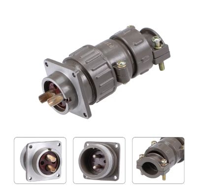 Лот: 17509573. Фото: 1. Авиационный разъем P28K1Q 2pin. Разъёмы