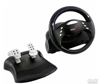 Лот: 17598137. Фото: 1. Руль Genius Speed Wheel 3. Рули, джойстики