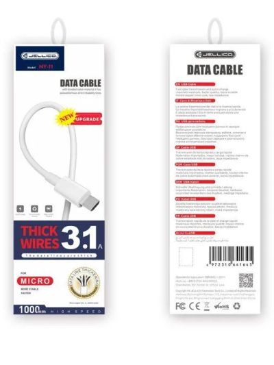Лот: 22147954. Фото: 1. КАБЕЛЬ JELLICO NY-11 microUSB... Дата-кабели, переходники