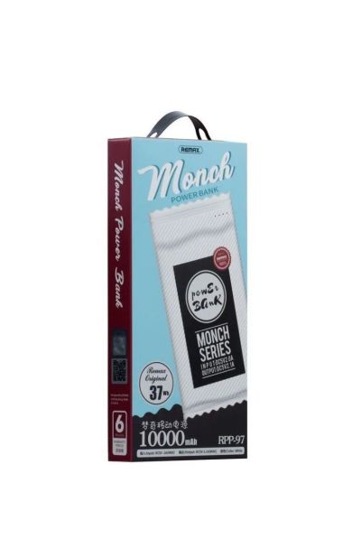 Лот: 22150667. Фото: 1. POWER BANK REMAX RPP-97 10000mAh... Внешние, портативные аккумуляторы для смартфонов (Power bank)