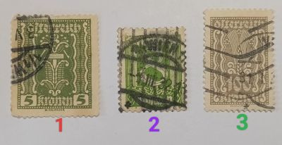 Лот: 25605857. Фото: 1. Марки_Австрии, Набор 3 штук: оптом... Марки
